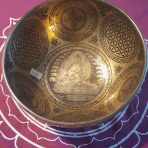 Bol tibétain Bouddha n° 2- Ré - 19,5 cm